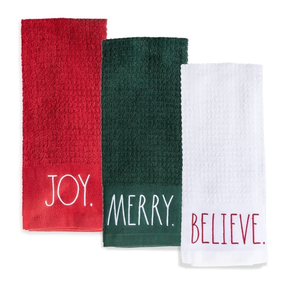 Rae Dunn Holiday Towel Set